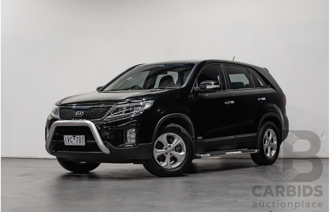 7/2013 Kia Sorento Si (4x4) XM MY13 4d Wagon Black Turbo Diesel 2.2L - 7 Seater
