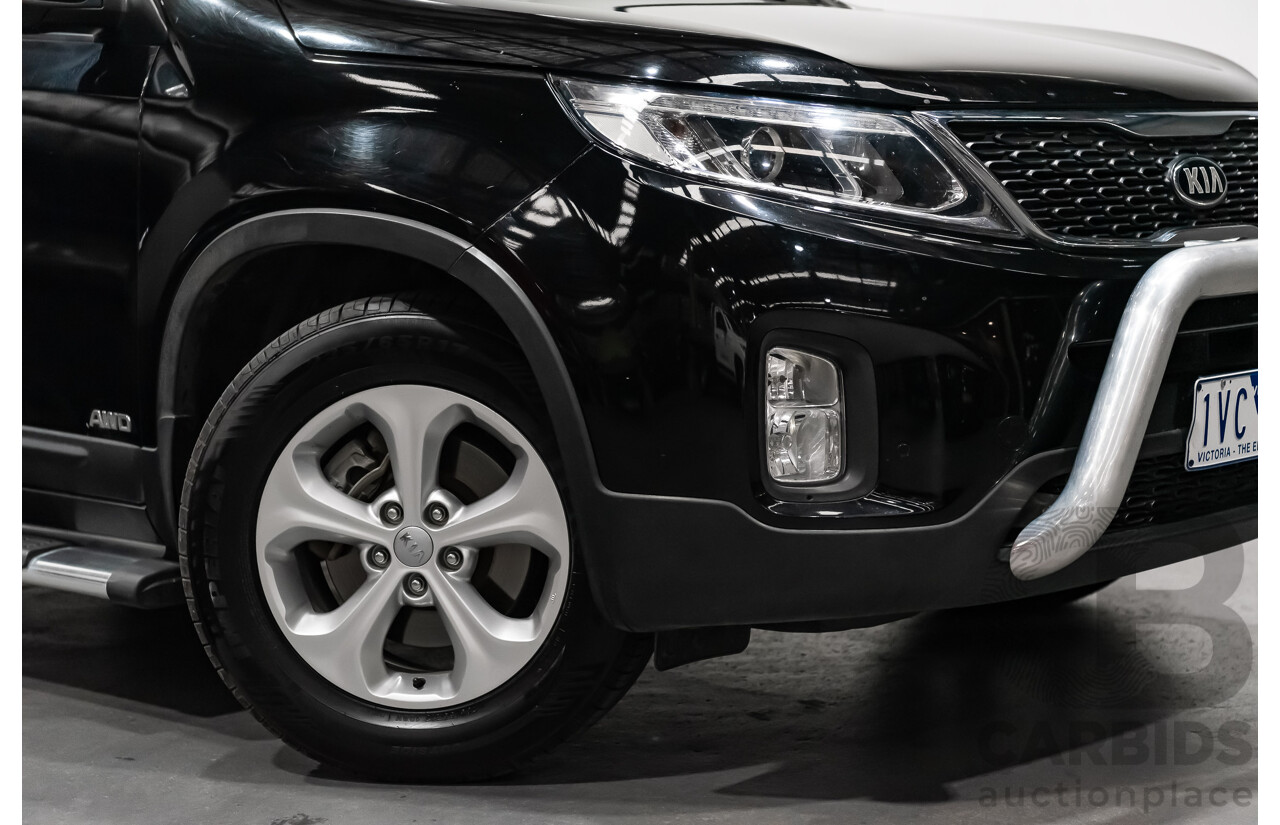 7/2013 Kia Sorento Si (4x4) XM MY13 4d Wagon Black Turbo Diesel 2.2L - 7 Seater