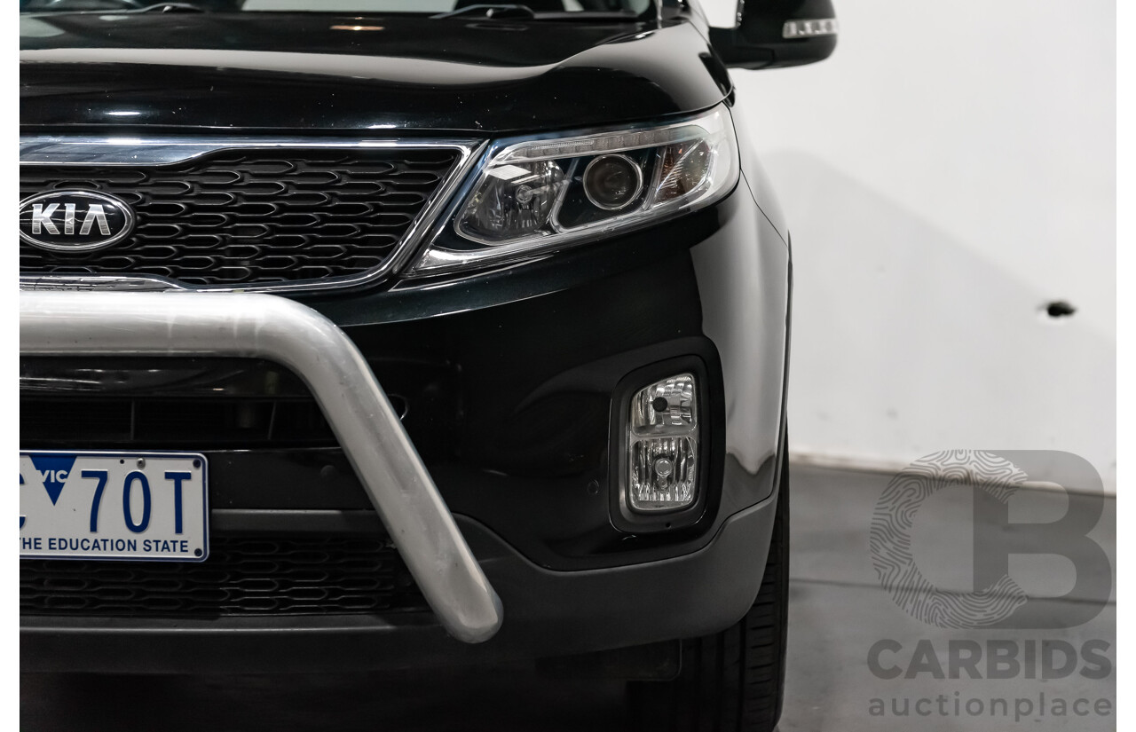 7/2013 Kia Sorento Si (4x4) XM MY13 4d Wagon Black Turbo Diesel 2.2L - 7 Seater