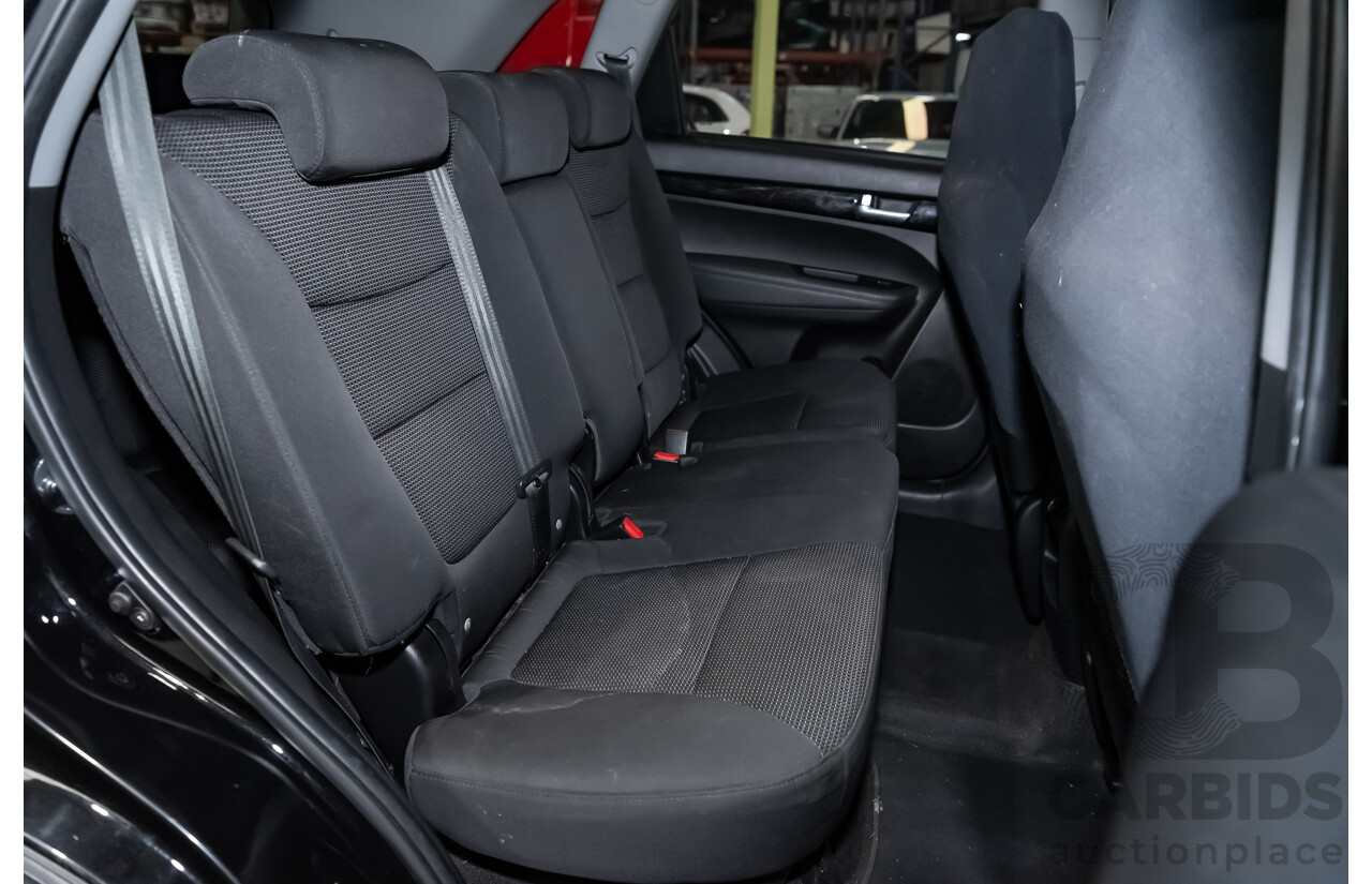 7/2013 Kia Sorento Si (4x4) XM MY13 4d Wagon Black Turbo Diesel 2.2L - 7 Seater