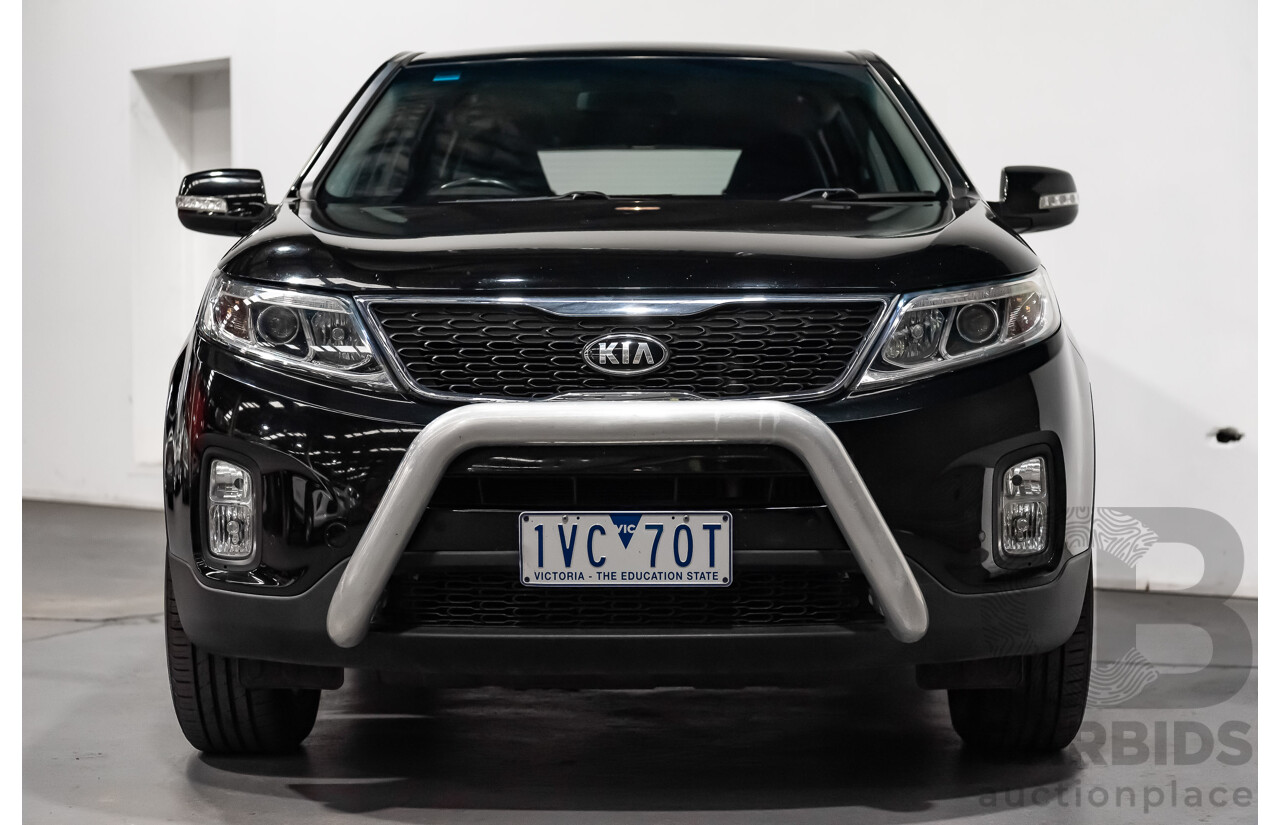 7/2013 Kia Sorento Si (4x4) XM MY13 4d Wagon Black Turbo Diesel 2.2L - 7 Seater
