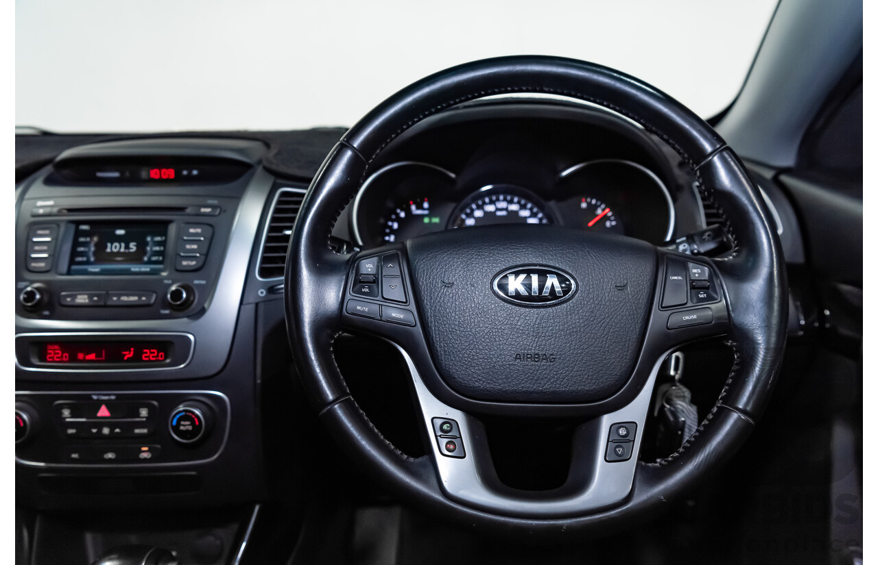 7/2013 Kia Sorento Si (4x4) XM MY13 4d Wagon Black Turbo Diesel 2.2L - 7 Seater