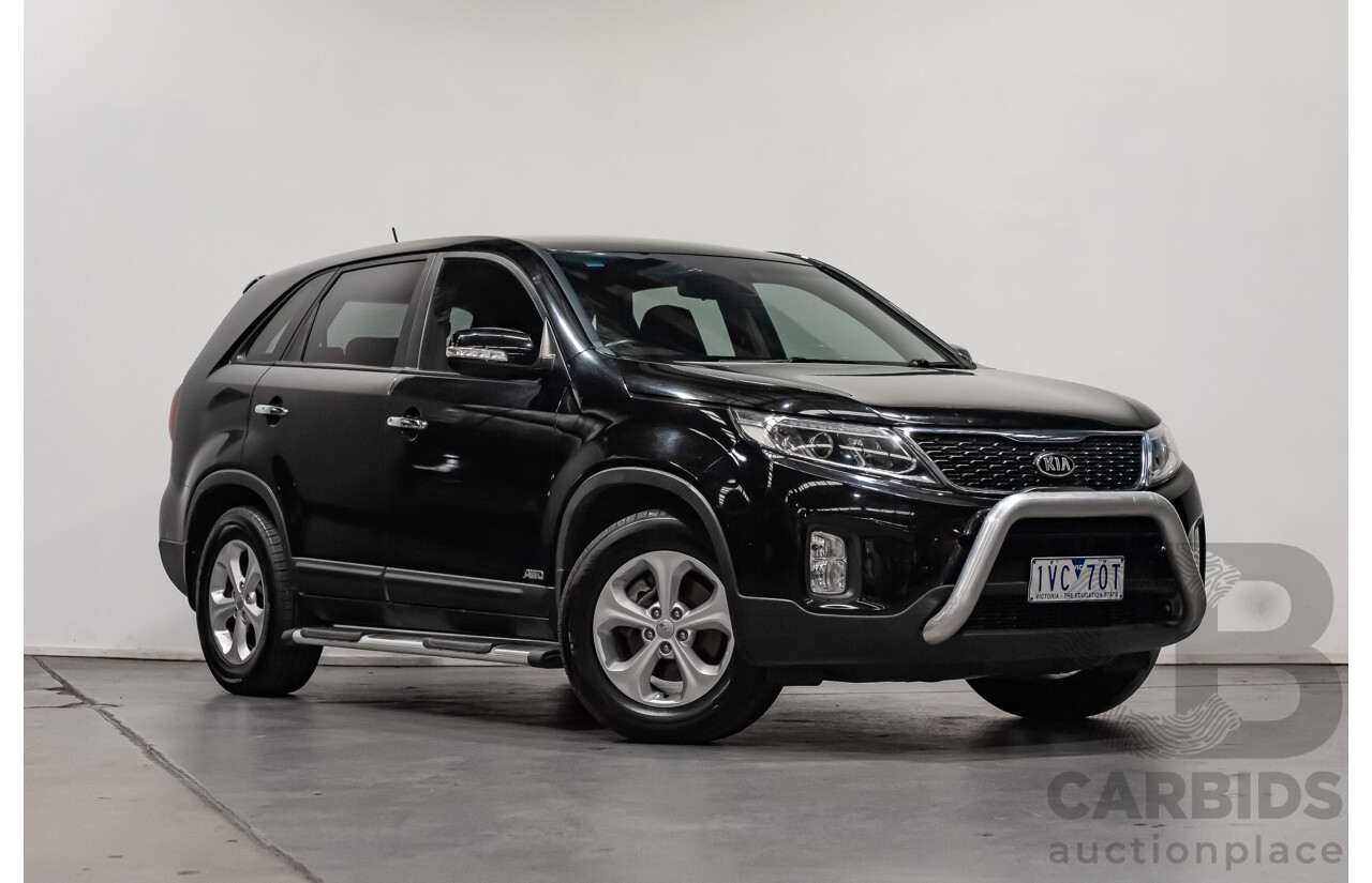 7/2013 Kia Sorento Si (4x4) XM MY13 4d Wagon Black Turbo Diesel 2.2L - 7 Seater