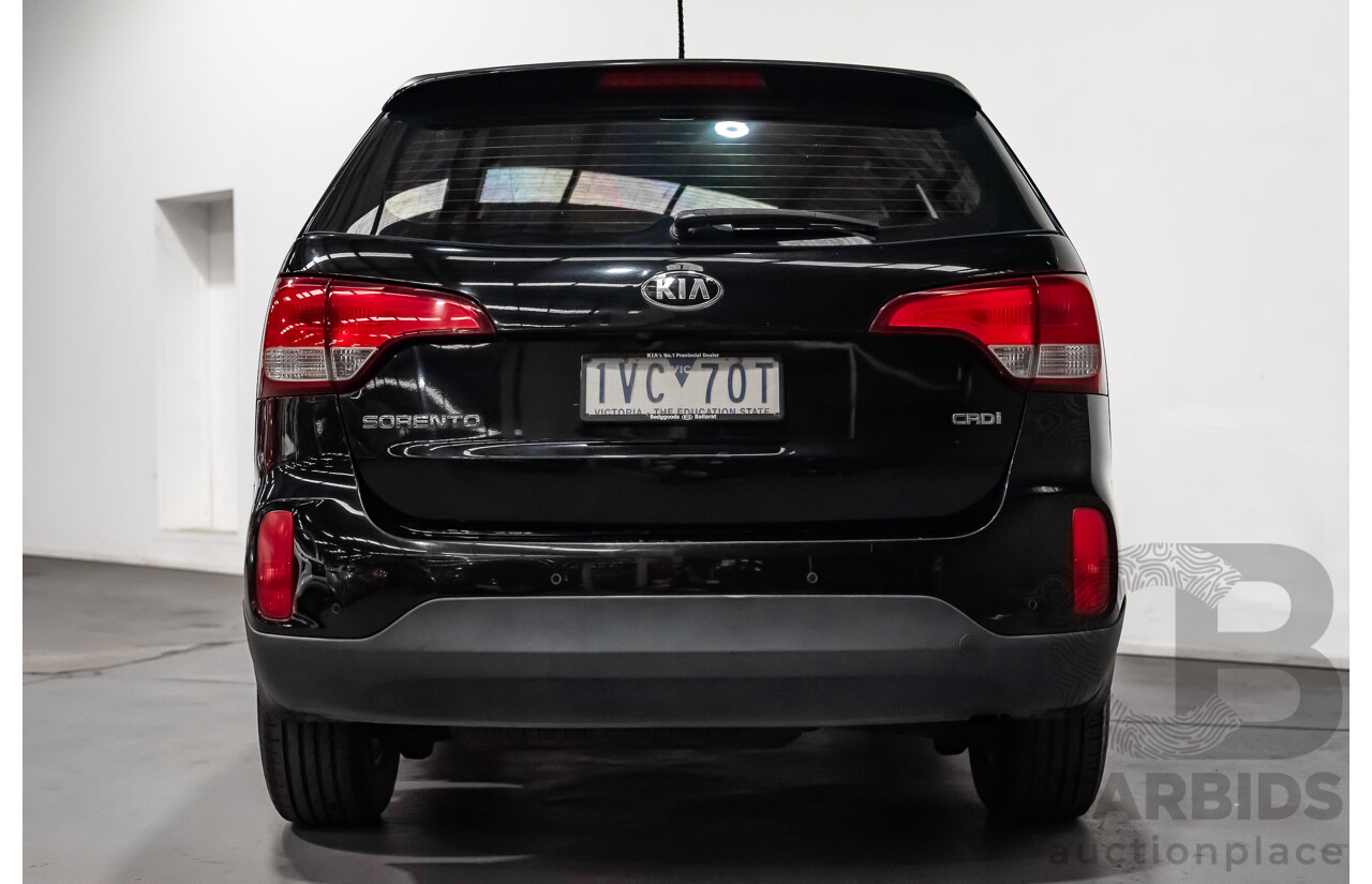 7/2013 Kia Sorento Si (4x4) XM MY13 4d Wagon Black Turbo Diesel 2.2L - 7 Seater