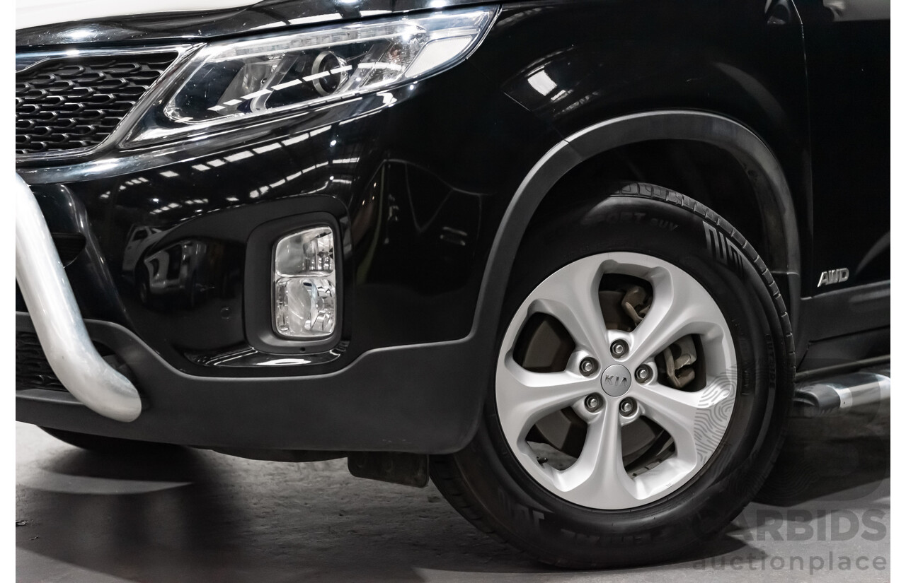 7/2013 Kia Sorento Si (4x4) XM MY13 4d Wagon Black Turbo Diesel 2.2L - 7 Seater