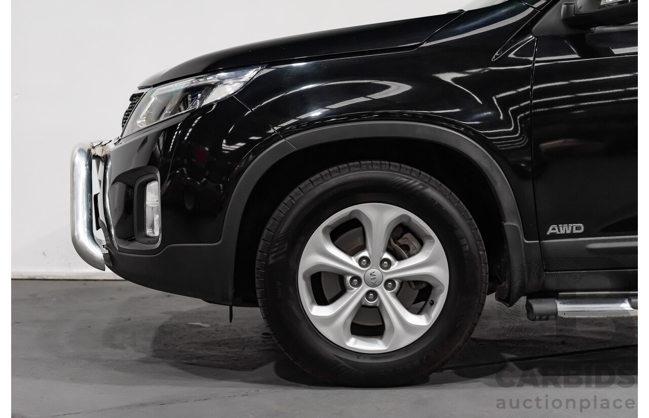 7/2013 Kia Sorento Si (4x4) XM MY13 4d Wagon Black Turbo Diesel 2.2L - 7 Seater
