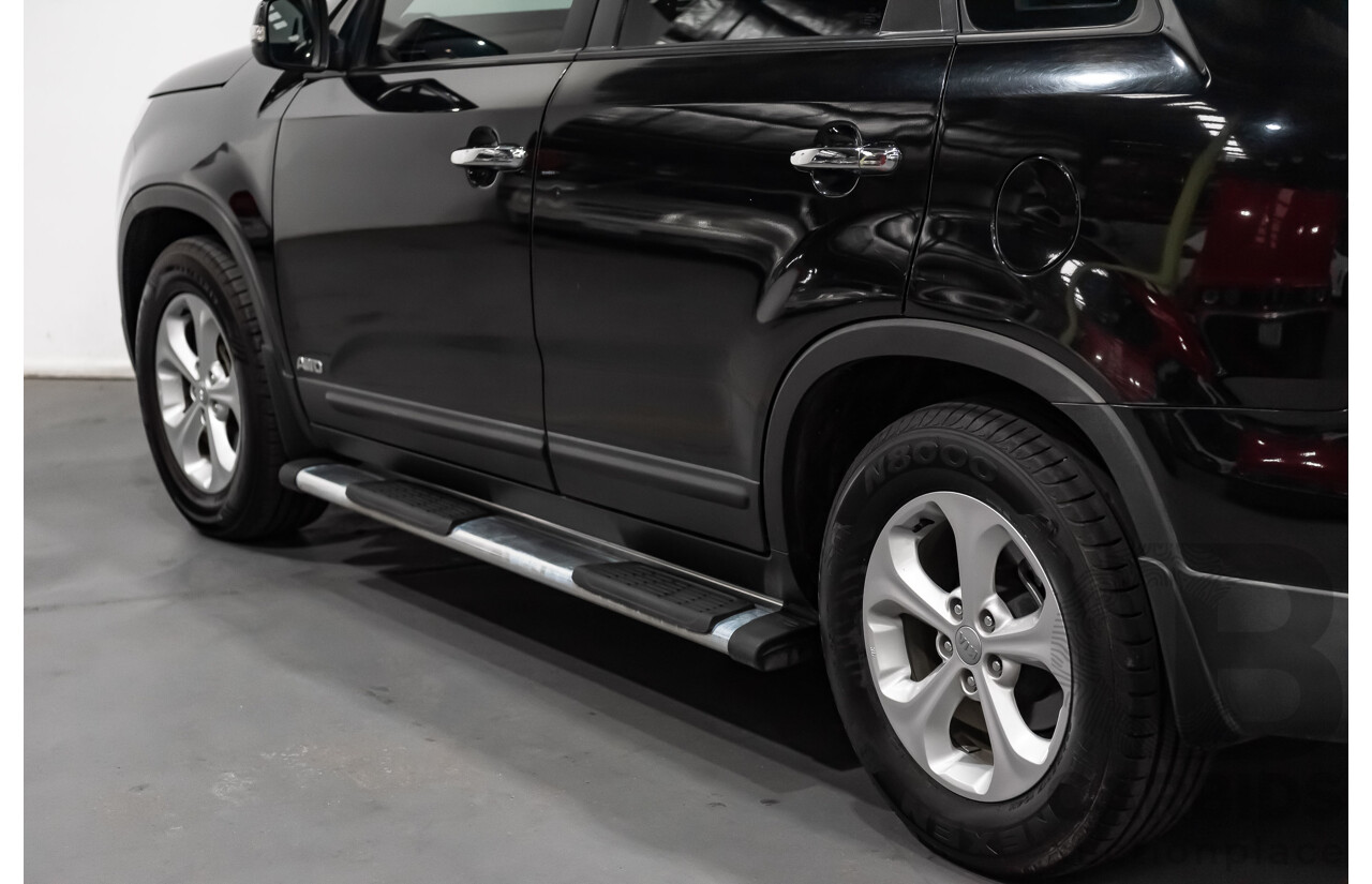 7/2013 Kia Sorento Si (4x4) XM MY13 4d Wagon Black Turbo Diesel 2.2L - 7 Seater