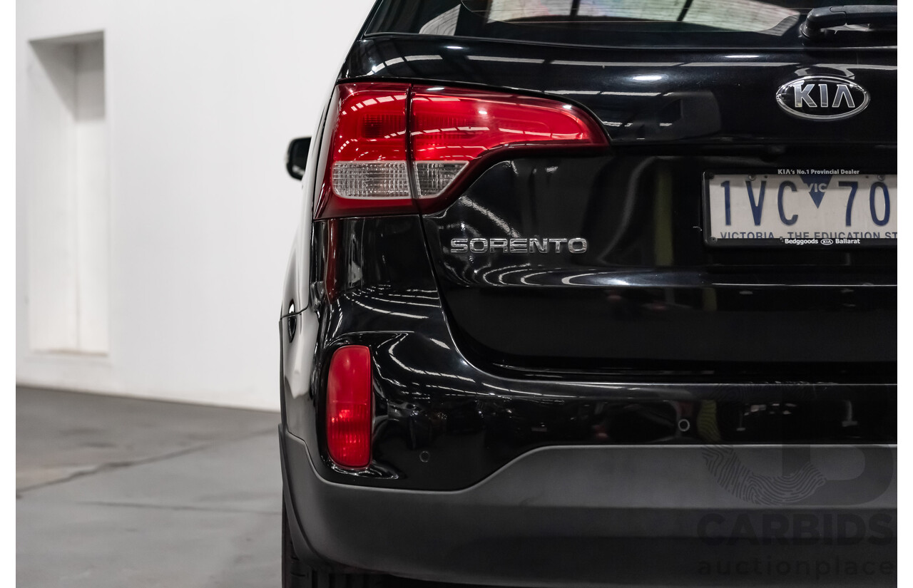 7/2013 Kia Sorento Si (4x4) XM MY13 4d Wagon Black Turbo Diesel 2.2L - 7 Seater