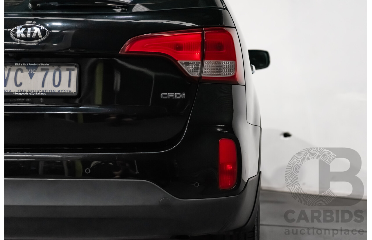 7/2013 Kia Sorento Si (4x4) XM MY13 4d Wagon Black Turbo Diesel 2.2L - 7 Seater