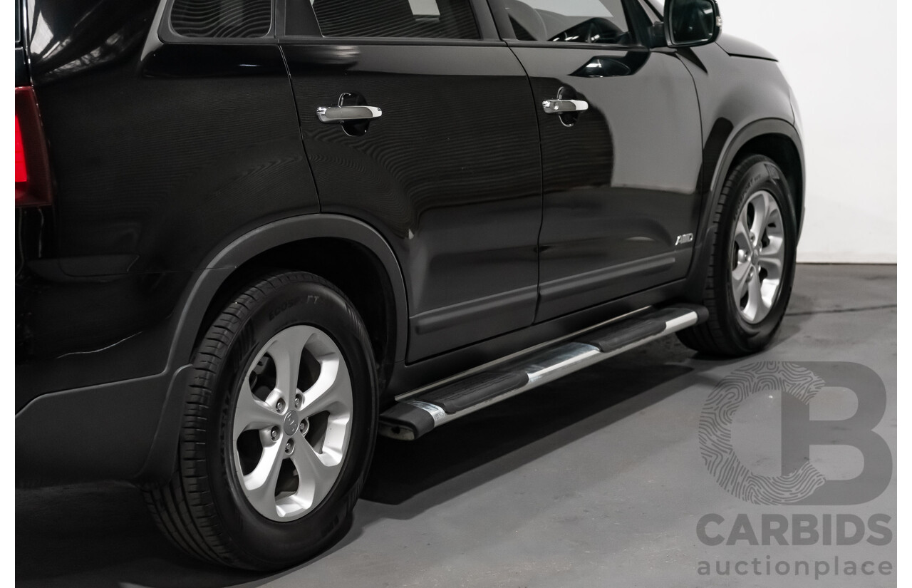7/2013 Kia Sorento Si (4x4) XM MY13 4d Wagon Black Turbo Diesel 2.2L - 7 Seater