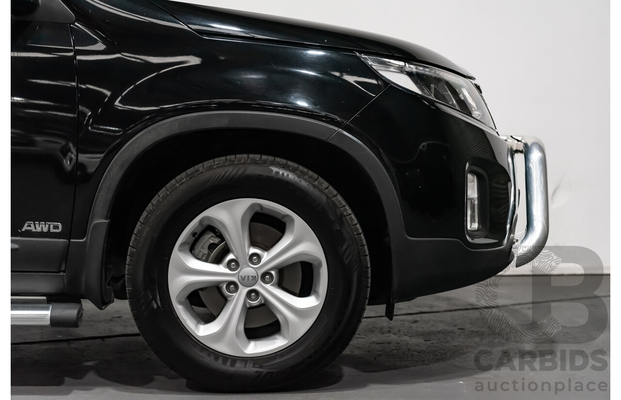 7/2013 Kia Sorento Si (4x4) XM MY13 4d Wagon Black Turbo Diesel 2.2L - 7 Seater