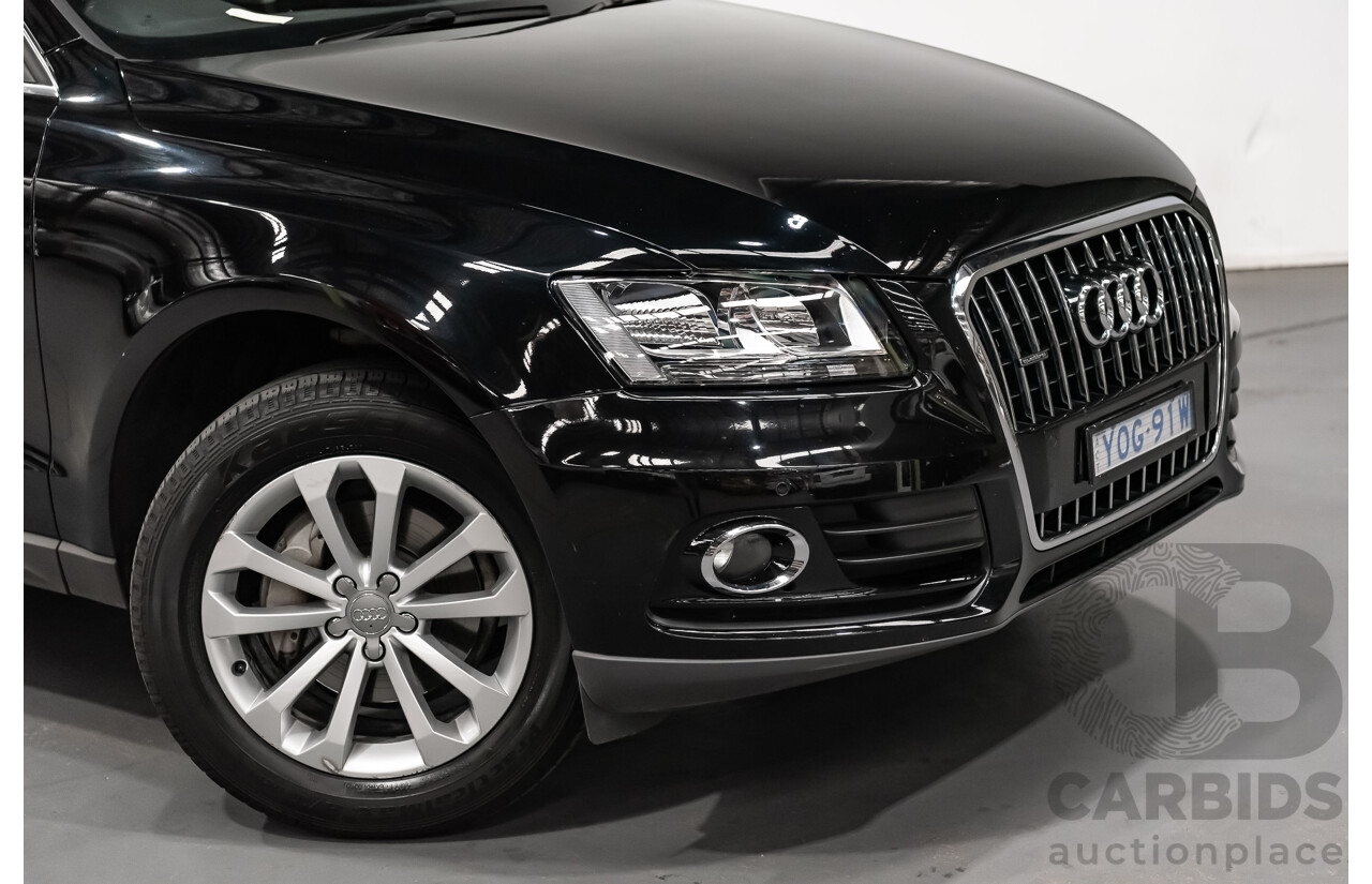 2/2013 Audi Q5 2.0 TFSI Quattro (AWD) 8R MY13 4d Wagon Black Turbo 2.0L