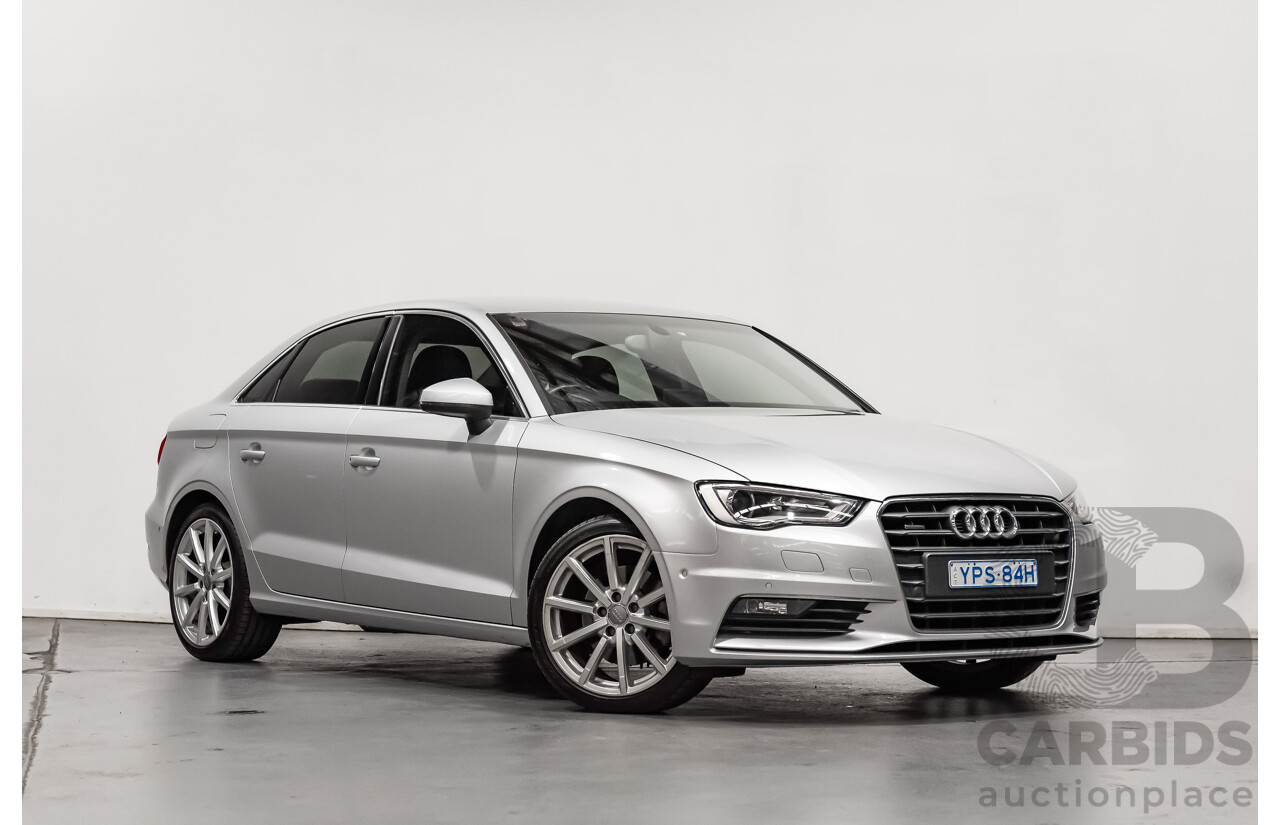 5/2014 Audi A3 1.8 TFSI Ambition Quattro (AWD) 8V MY14 4d Sedan Metallic Silver Turbo 1.8L