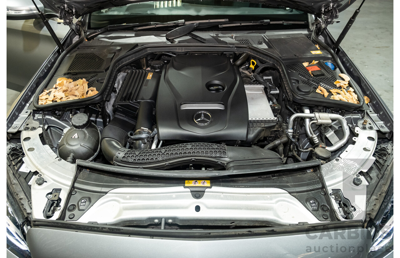 8/2015 Mercedes Benz C200 W205 MY16 4d Sedan Palladium Silver Metallic Turbo 2.0L