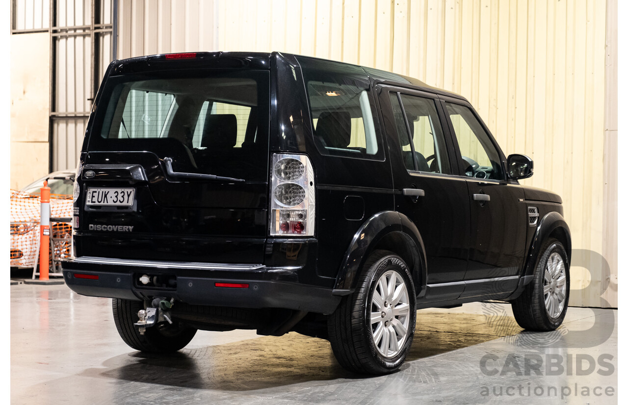 12/2016 Land Rover Discovery 4 3.0 TDV6 MY16 4d Wagon Ultimate Black Metallic V6 Turbo Diesel 3.0L - 7 Seater