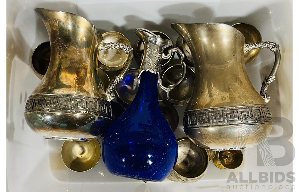 Collection of EPNS and Silver Plated Goblets and Pitchers