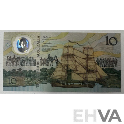 Jan 26, 1988 Commemorative $10 Note with Commonwealth Bank Receipt