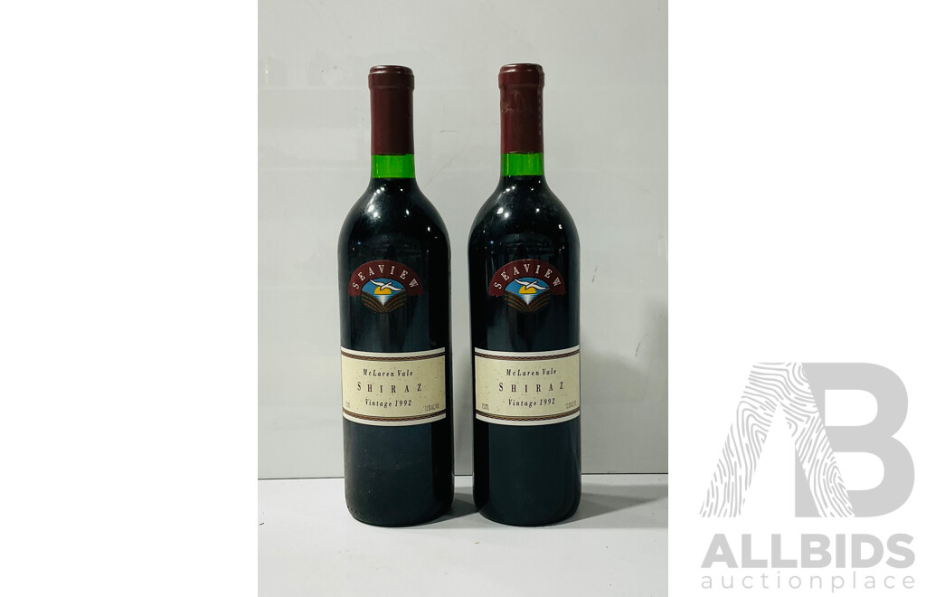 Seaview McLaren Vale Shiraz Vintage 1992 X 2