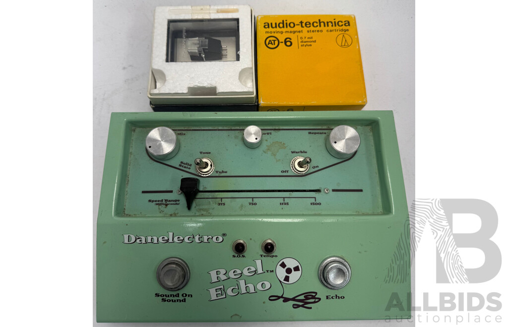 Danelectro Reel Echo and Audio Technica Moving Magnet Stereo Cartridge