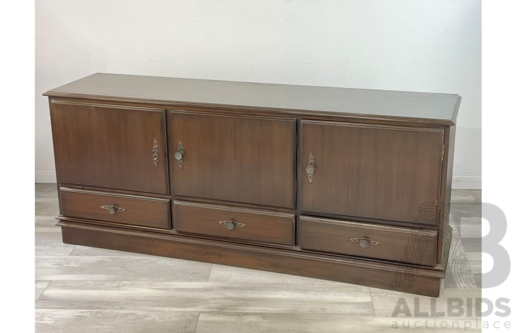 Timber Three Door Sideboard with Three Drawers