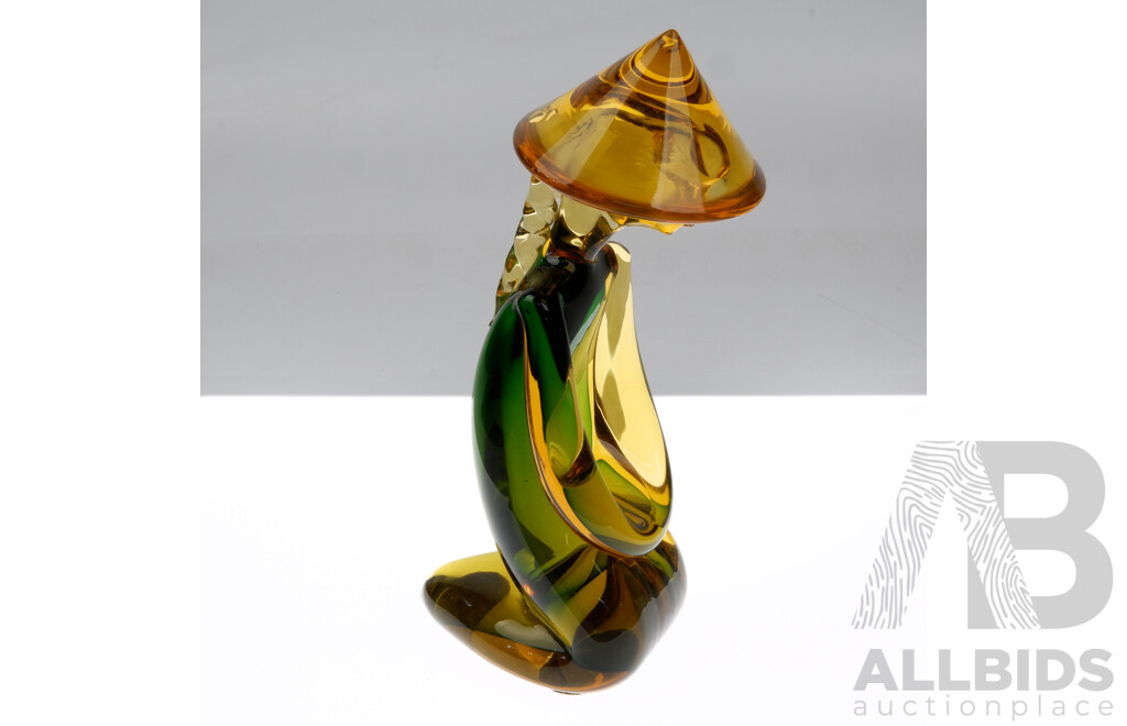 Murano Glass Sommerso Kneeling - Lot 1536350 