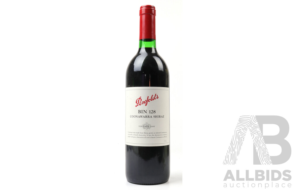 Penfolds Bin 128 Coonawarra Shiraz Vintage 2000