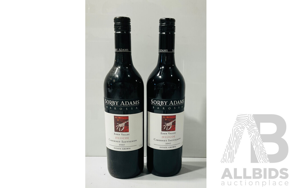 Sorby Adams Jellicoe Cabernet Sauvignon Vintage 2007 X 2