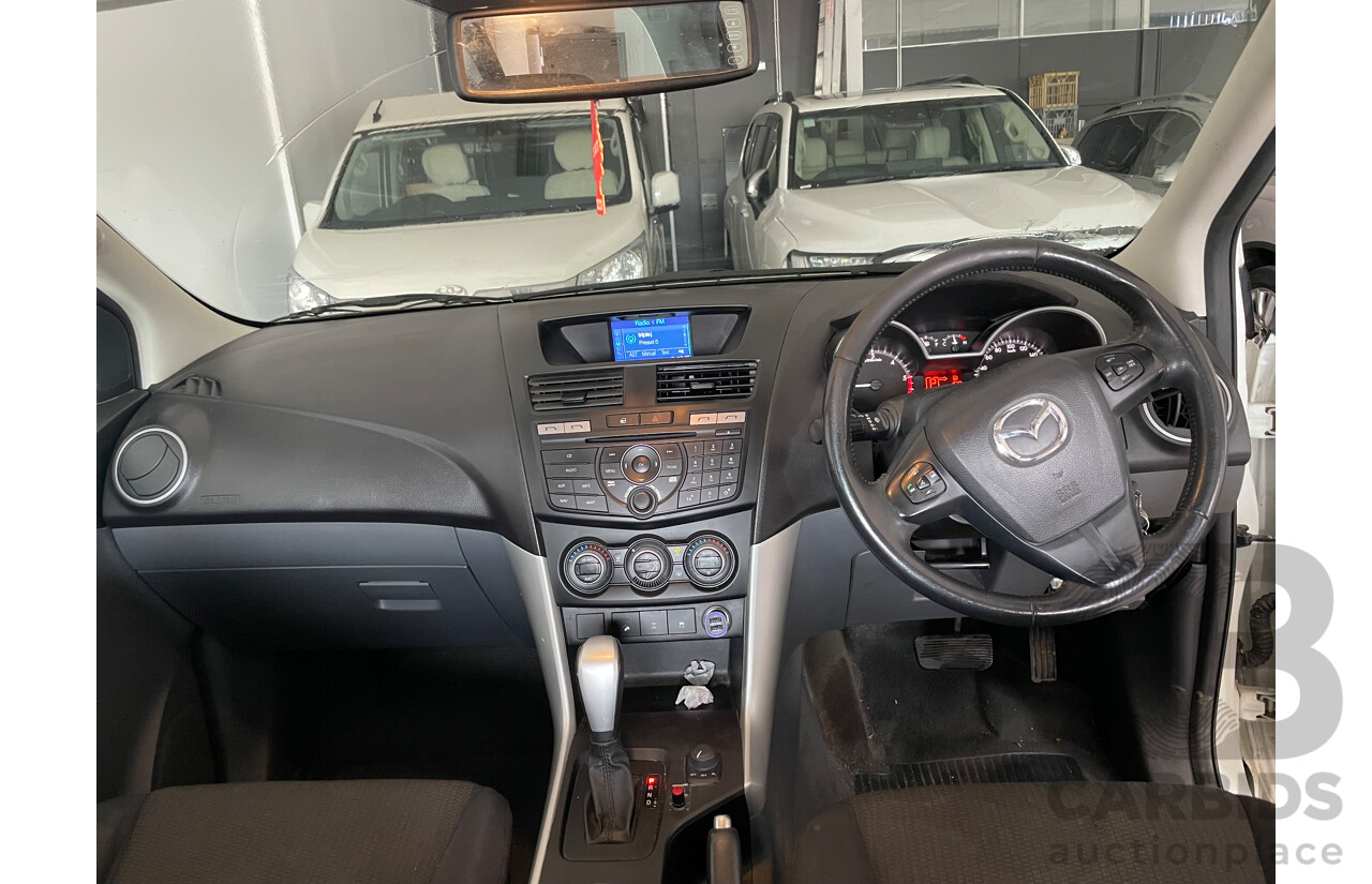 09/13 Mazda Bt-50 XTR (4x4) 4x4  Dual Cab Utility White 3.2L