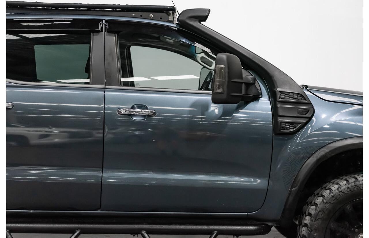 9/2015 Ford Ranger XLT 3.2 (4x4) PX MKII Dual Cab Tray Back Utility Metallic Grey Turbo Diesel 3.2L