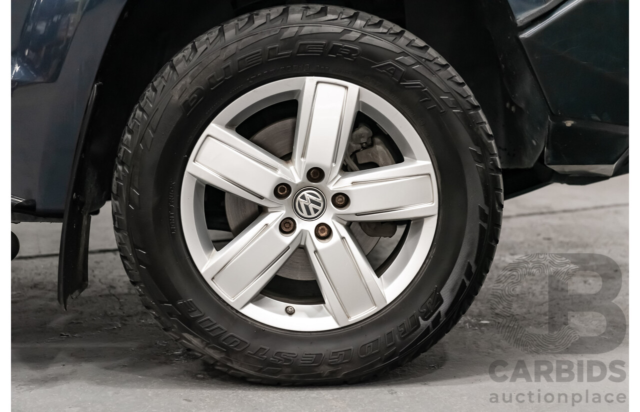02/2019 Volkswagen Amarok TDI550 Highline V6 4Motion (4x4) 2H MY19 Dual Cab Utility Blue Metallic Turbo Diesel V6 3.0L