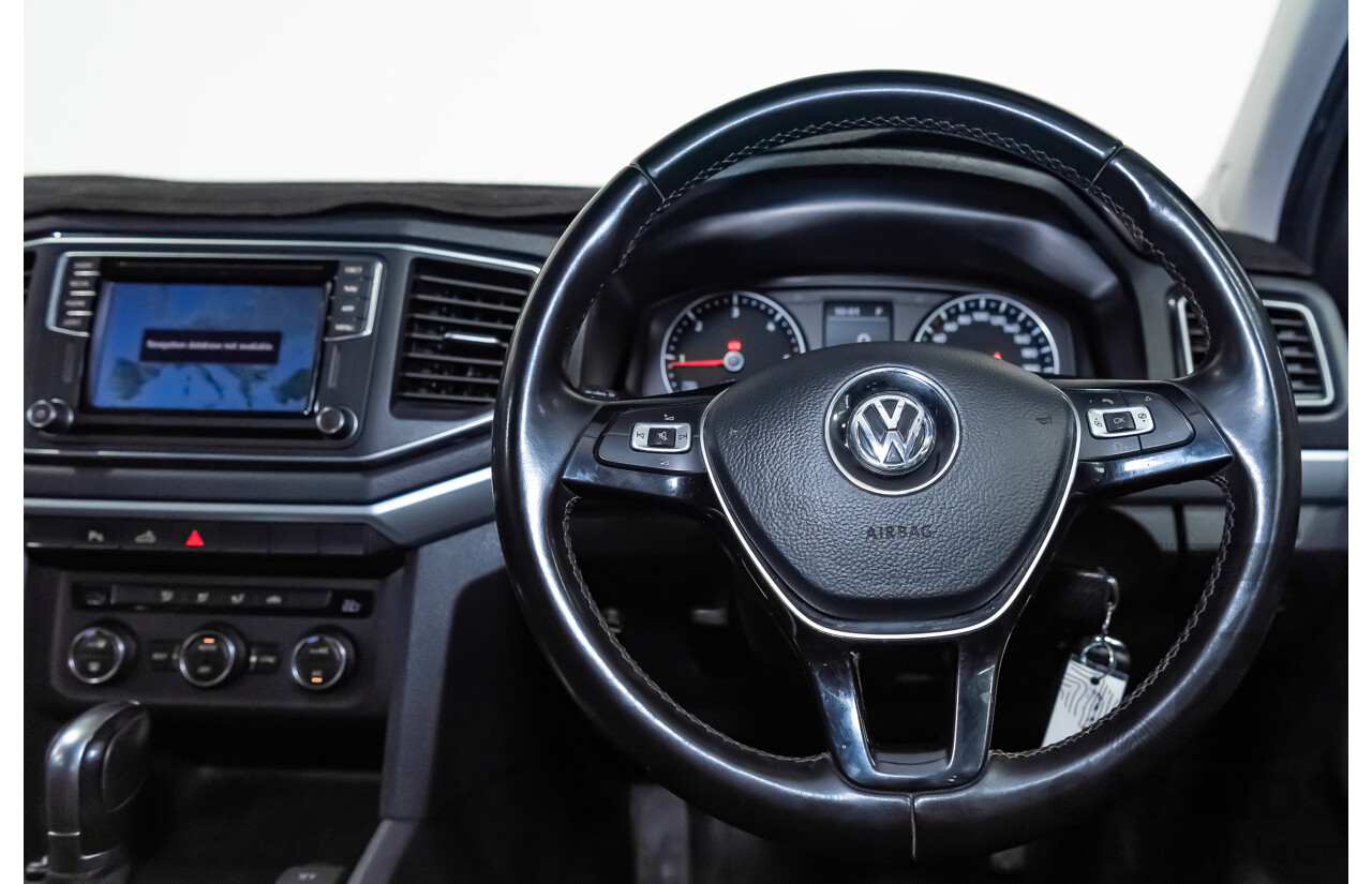 02/2019 Volkswagen Amarok TDI550 Highline V6 4Motion (4x4) 2H MY19 Dual Cab Utility Blue Metallic Turbo Diesel V6 3.0L