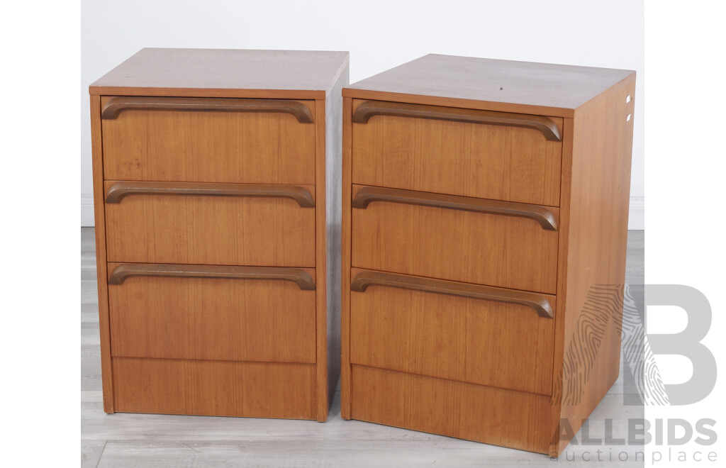 Pair of Mid Century Bedside Tables by Relliance Furniture