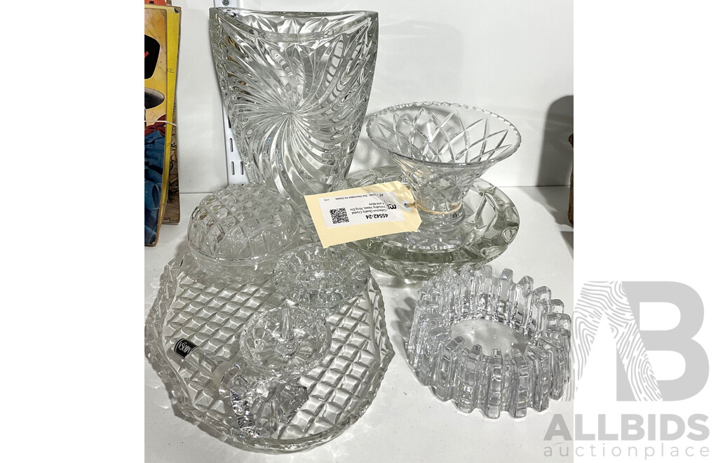 Collection Quality Crystal Including Vases, Ring Dish and More