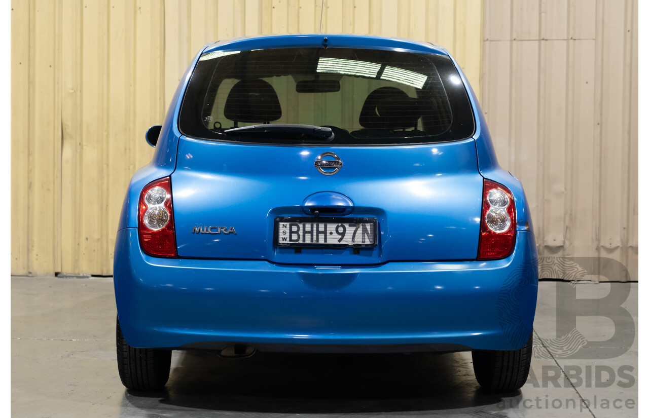 10/2008 Nissan Micra K12 5D Hatchback Blue 1.4L