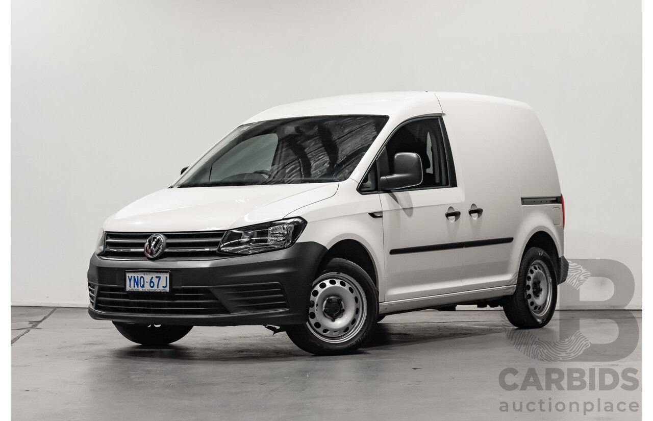 06/2019 Volkswagen Caddy TSI220 2KN MY19 4d Van White Turbo 1.4L