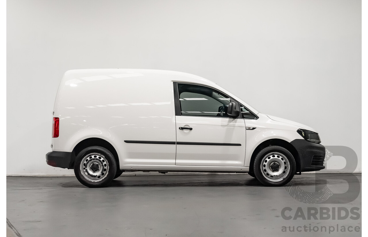 06/2019 Volkswagen Caddy TSI220 2KN MY19 4d Van White Turbo 1.4L