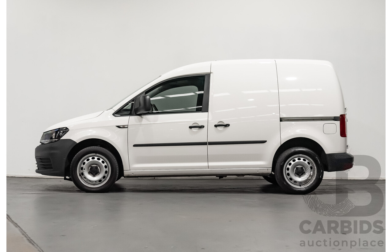 06/2019 Volkswagen Caddy TSI220 2KN MY19 4d Van White Turbo 1.4L