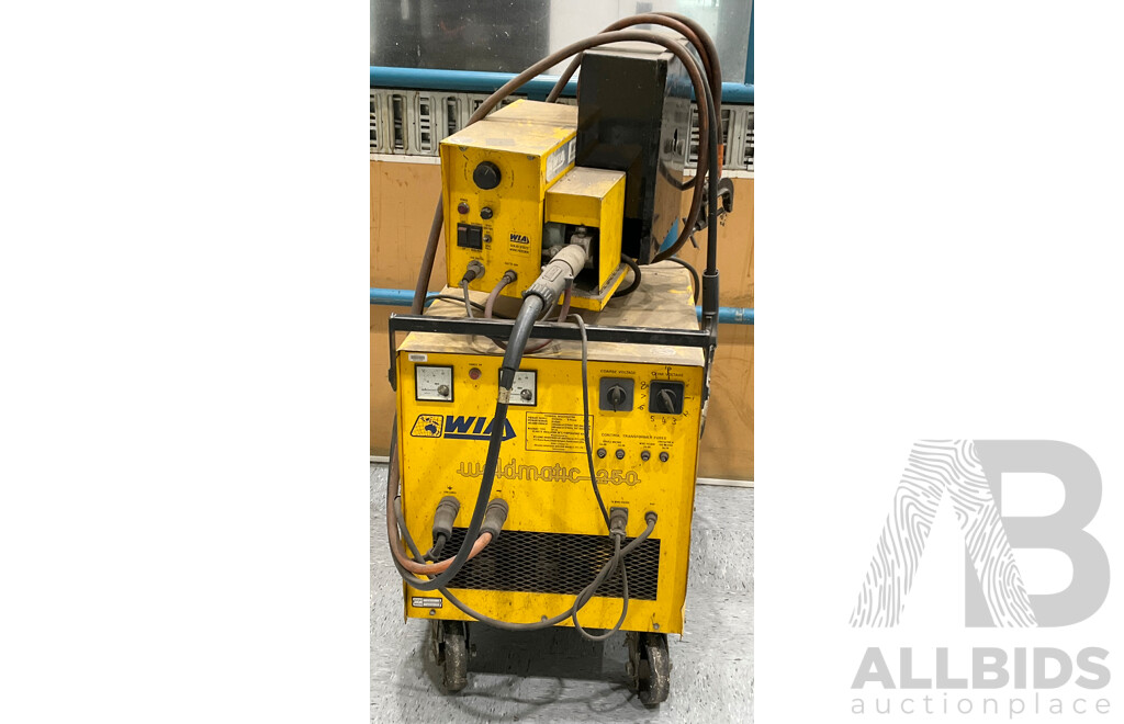 Three Phase Weldmatic 250 Mig Welder with WIA Solid State Wire Feeder