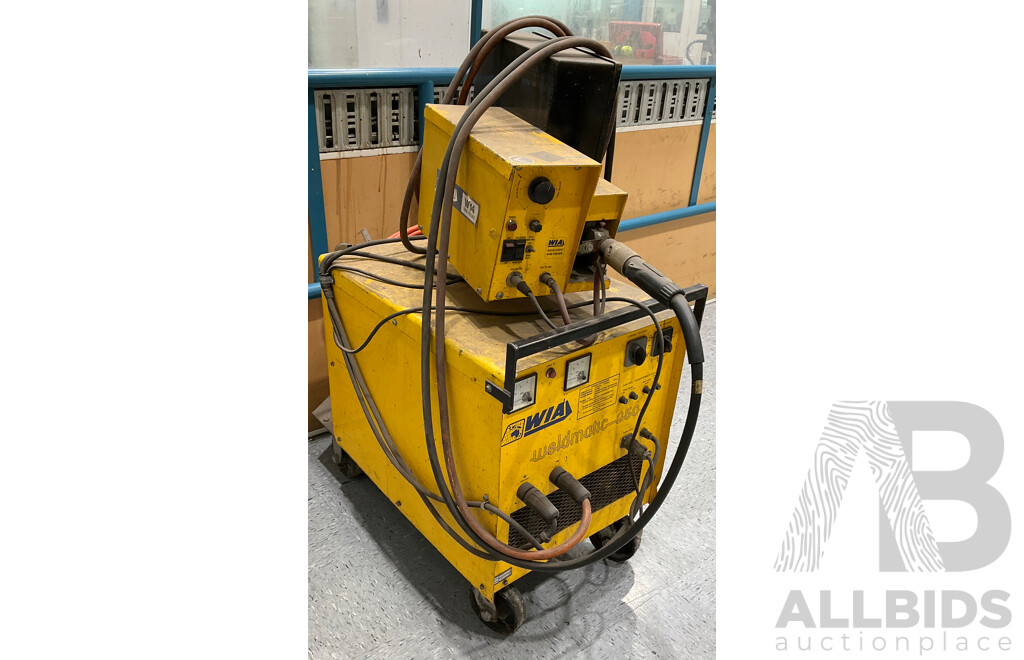 Three Phase Weldmatic 250 Mig Welder with WIA Solid State Wire Feeder