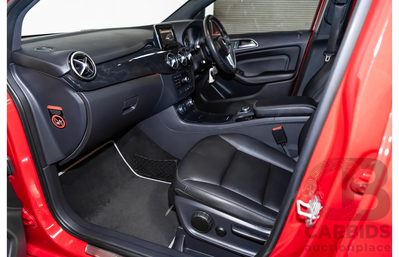 6/2012 Mercedes Benz B200 BE 246 5d Hatchback Jupiter Red Turbo 1.6L