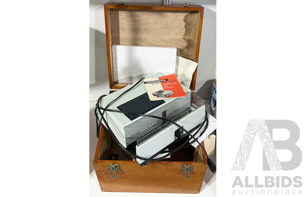 Vintage Haminex Projector in Timber Storage Case