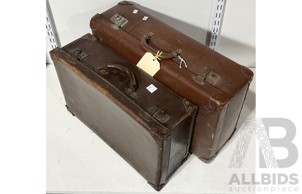 Two Small Vintage Suitcases Including One by Globite