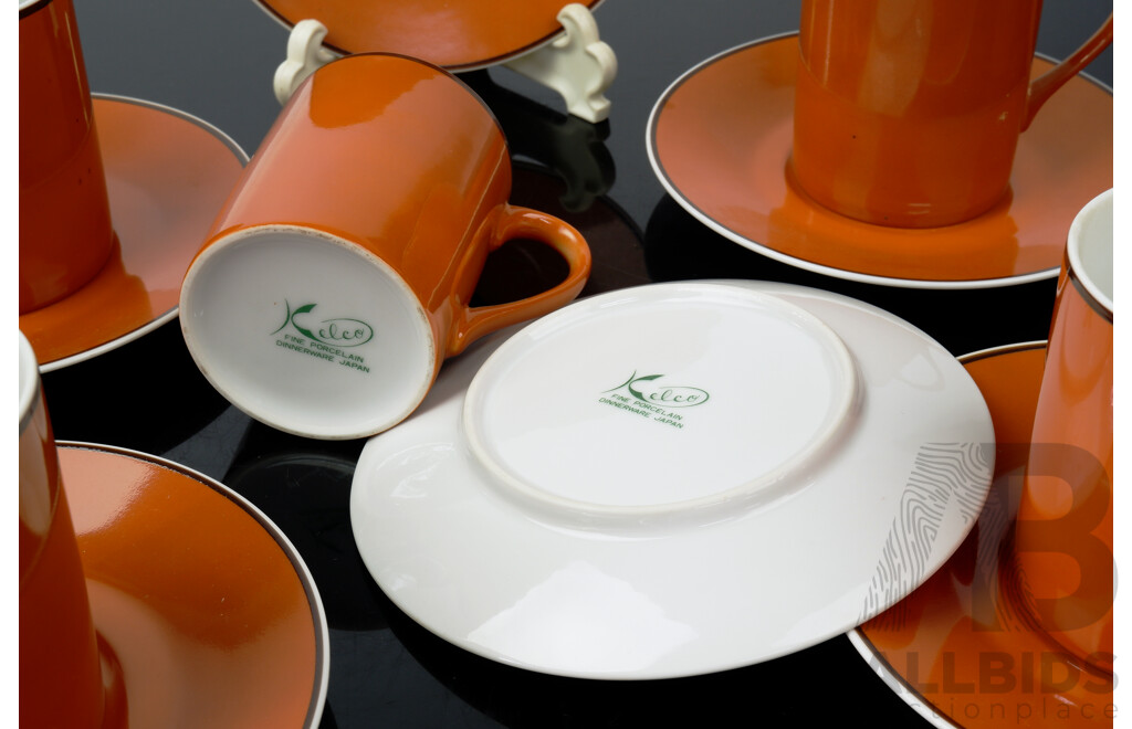 Retro Set Twelve Piece Kelco Porcelain Coffee Set