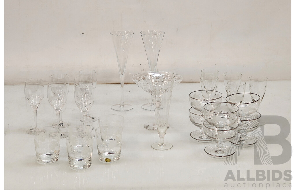 Assorted Lot of Tableware and Glassware