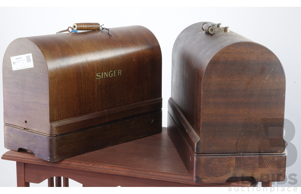 Vintage Singer Sewing Machines X Two