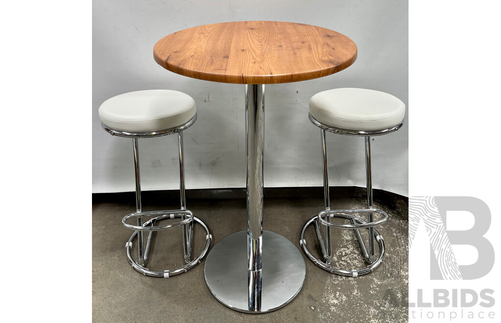 3 Piece Bar Setting - 2 Stools with Table - Brand New