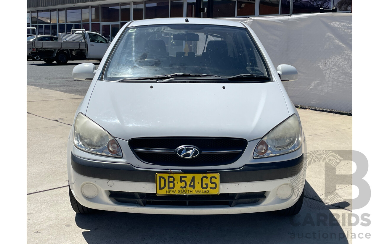 08/09 Hyundai Getz S FWD TB MY09 5D Hatchback White 1.4L