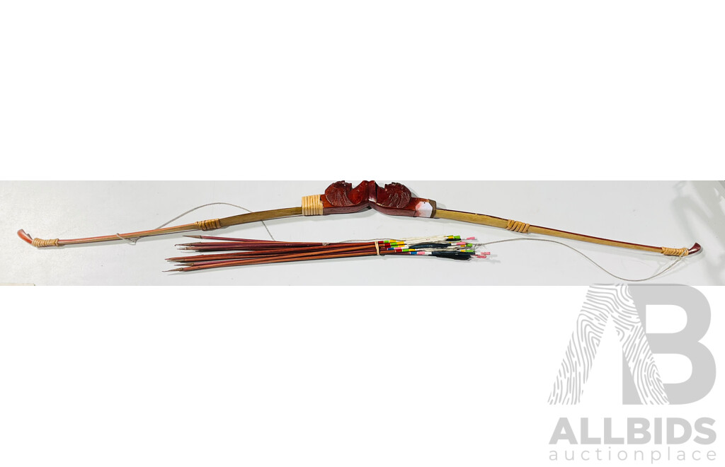 American Indian Vintage Bow and Arrows