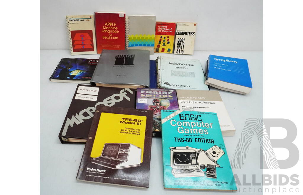 Assorted Lot of Vintage Programming Books & Computer Reference Books