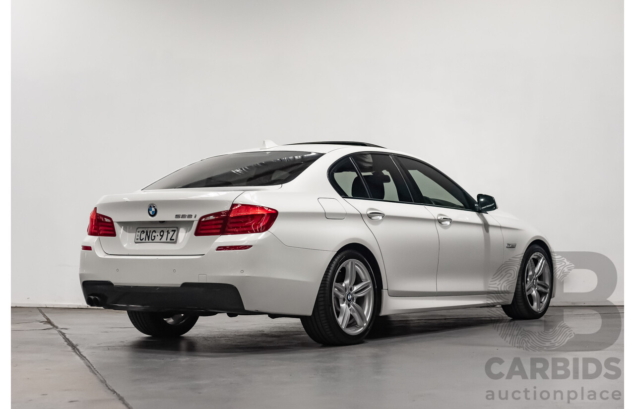 3/2013 BMW 528i M-Sport F10 MY13 4d Sedan White Turbo 2.0L